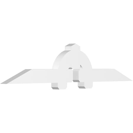 Ekena Millwork Ericson Architectural Grade PVC Gable Bracket, 84"W x 17 1/2"H x 4"D x 6"F, 5/12 Pitch GBP084X18X0406ERI00